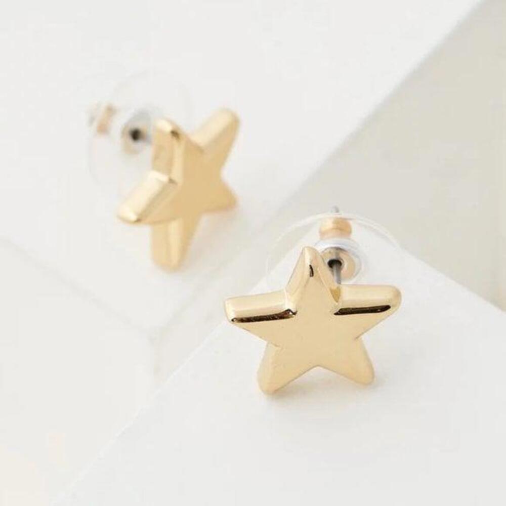 Lele Sadoughi Ashford Star Stud Earrings Gold 14k Gold Plated